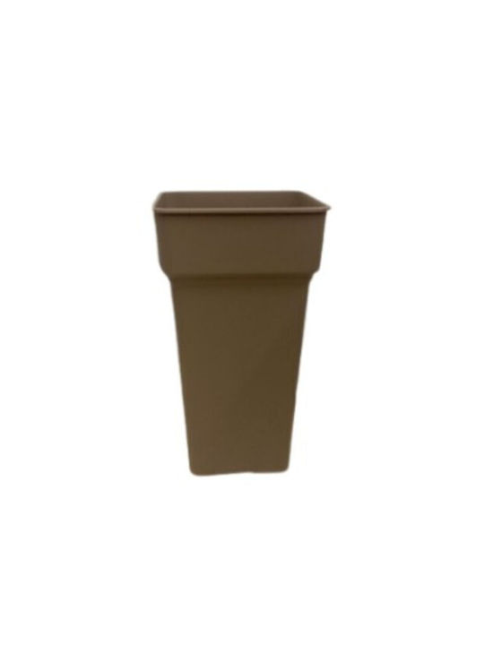 Micplast Daiquiri Topf Taupe mit Untersetzer 30x30x52cm.