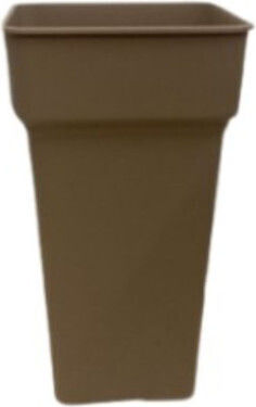 Micplast Daiquiri Topf Taupe mit Untersetzer 30x30x52cm.