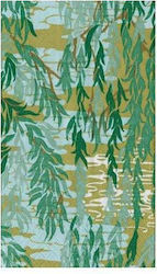 Χαρτοπετσέτες Guest Willows Green 10.8x19.8cm Caspari 15 Tεμάχια