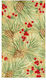 Χαρτοπετσέτες Guest Evergreen Berries Gold 10.8x19.8cm Caspari 15 Tεμάχια