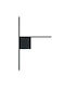 Zambelis Lights Lamp Wall with Integrated LED and Warm White Light Black 35x55.4cm