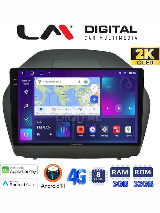 LM Digital Car Audio System for Hyundai iX35 2009>2015 (Bluetooth/USB/WiFi/GPS/Apple-Carplay/Android-Auto)