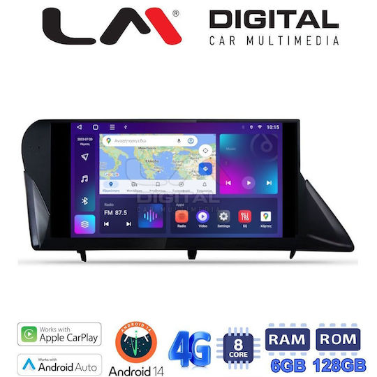 LM Digital Ηχοσύστημα Αυτοκινήτου για Lexus RX 2009 > 2014 (Bluetooth/USB/WiFi/GPS/Apple-Carplay/Android-Auto)