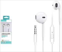 Apokin Ap-16234 In-Ear Freisprecheinrichtung Kopfhörer mit Stecker 3.5mm Weiß
