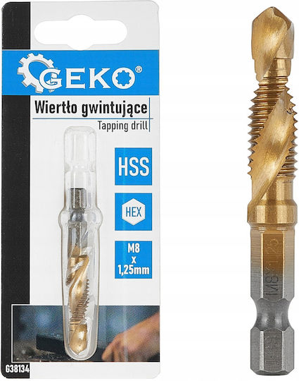 Geko Drill HSS Titanium with Hexagonal Shank for Metal