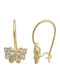Daskalakis Kids Earrings Pendants Butterflies from Gold 9K