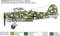 Fiat Cr.42 Cn Falco Night Fighter Model Italeri It1485s Fiat Cr.42 Cn Falco Night Fighter Model Italeri It1485s