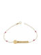 Kids Bracelet ID from Gold 14K with Stones & Baby Girl