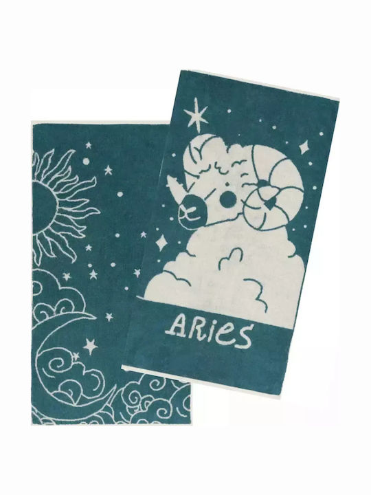 Kentia Πετσέτα Προσώπου Zodiac 50x90εκ. Aries 2...