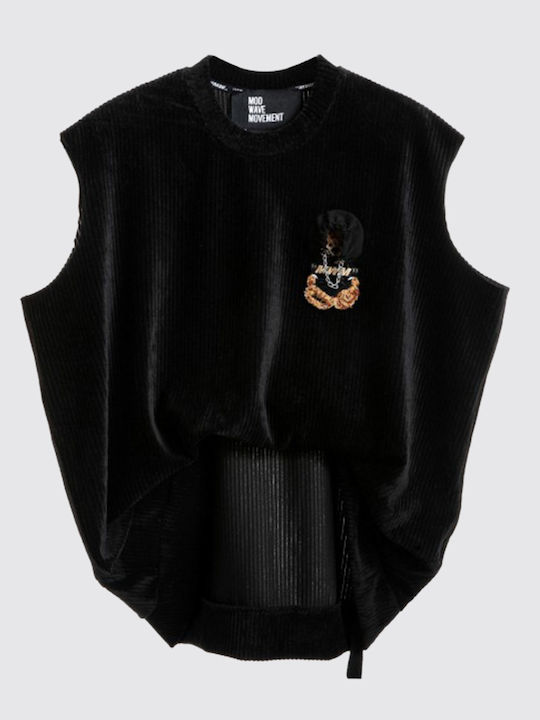 Damen Bluse Baumwolle Schwarz