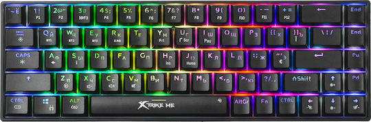 Xtrike Me GK-995W Ασύρματο Gaming Μηχανικό Πληκτρολόγιο 60% με Custom Red διακόπτες και RGB φωτισμό (International English)