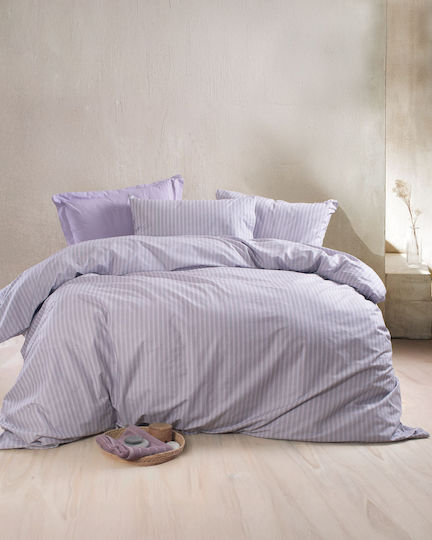 Rythmos Bettwäsche-Set King Size 270x290cm. Diva Purple 4Stück