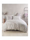 Rythmos Nala Super-Double Bed Sheet Set With 2 Pillowcases Fitted 160x260+25cm Beige 4 Pieces