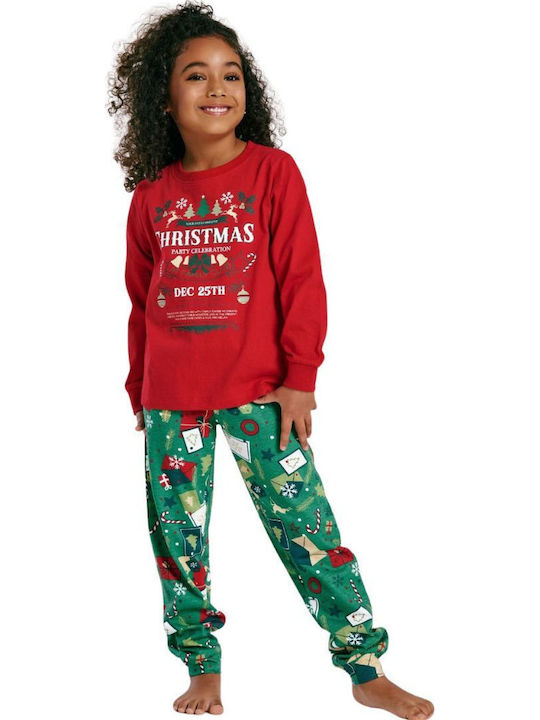 Muydemi Kids' Pajamas Winter Red/Green