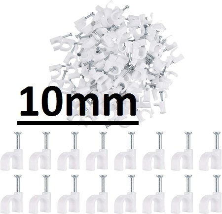 Στερεωτικα Καρφια Καλωδιων 10mm 100τεμ B-02-10