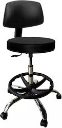 iCare Medical Stool with Backrest Black 1420AF-2000