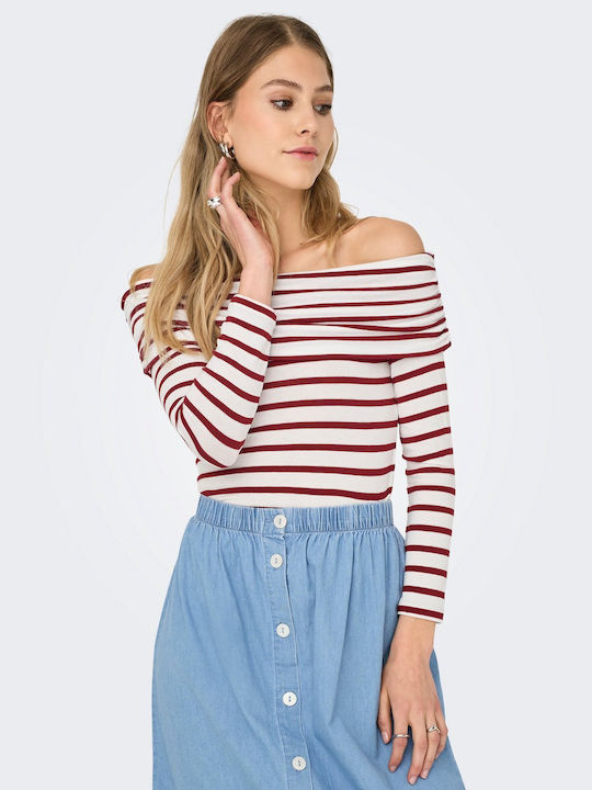 Only Glamour Women's Blouse Off-Shoulder Long S...