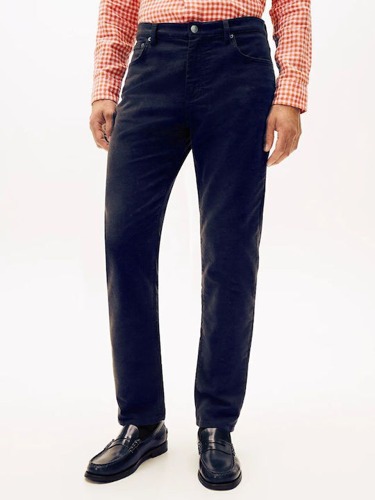 Trousers in Straight Line Dark Night Navy