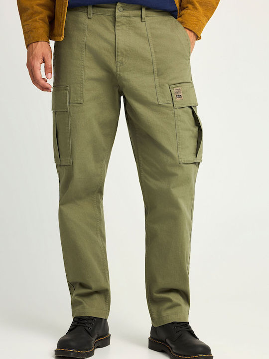 Hose Cargo Elastisch in Lockere Passform Hunter Green Khaki