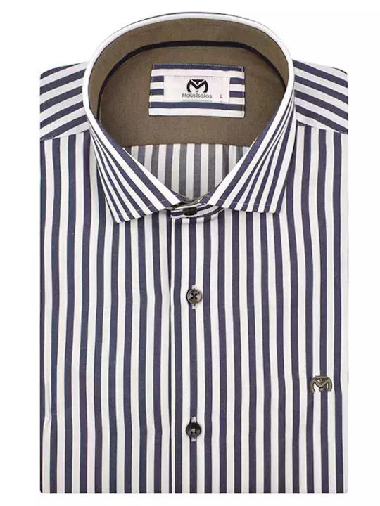 Makis Tselios Fashion Long-sleeved Shirt Blue, ...