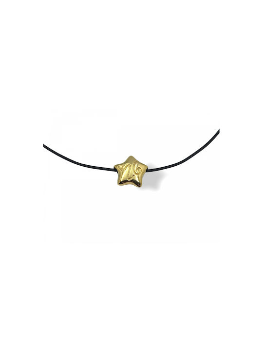 Hanging Lucky Charm Star Gold made of Metal 2026 4pcs