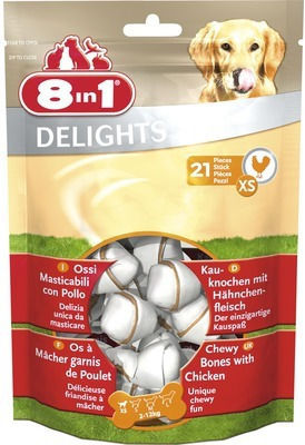 8in1 Dog Treat with Chicken and Meat 12kg 21pcs