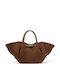 Leather Women's Bag Tote Handbag Brown