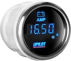 Αμπερομετρο Ψηφιακο Μαυρο Λευκο Φως Black Digital Series 9-32v 52mm Lampa L1013.9