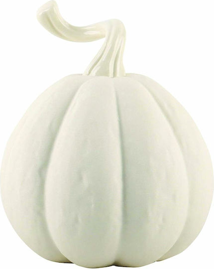 Jk Home Décor Kürbis Keramik Weiß Matt 15x17cm