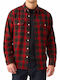 Jackson Worker Μακρυμάνικo Φανελένιο Overshirt Καρό Γκρι