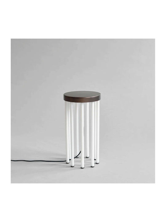 Round Side Table Bronze 25x25x48 cm