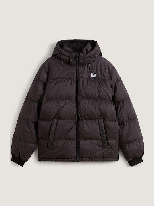 Μπουφάν Puffer Διπλής Όψης Black