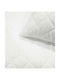 Le Blanc Stripe Pillow Protector Quilted White 50x70cm.