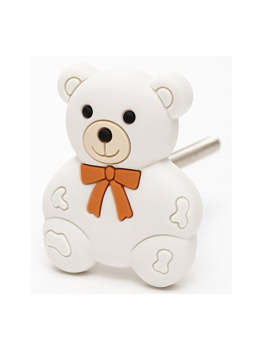 Детска Ръкохватка за Мебели Beboulino Bear Бяла