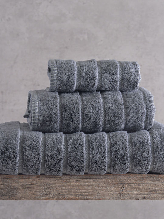 Rythmos Bath Towel Set 3pcs Pyramid Black Weigh...