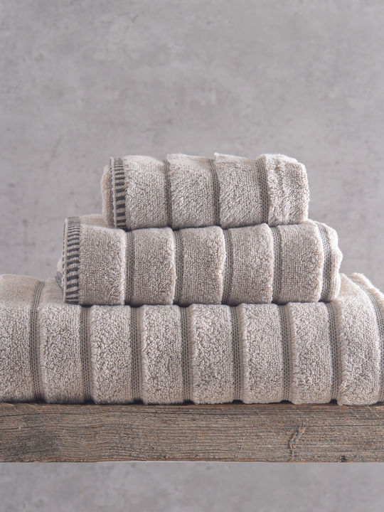 Rythmos Hand Towel Pyramid 30x50cm Beige Weight...