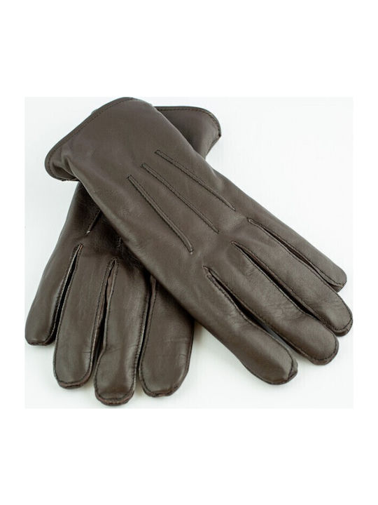 Infinity Men's Leather Gloves Brown