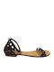 Women's Flat Sandals in Tabac Brown Color