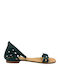 Women's Flat Sandals in Green Color