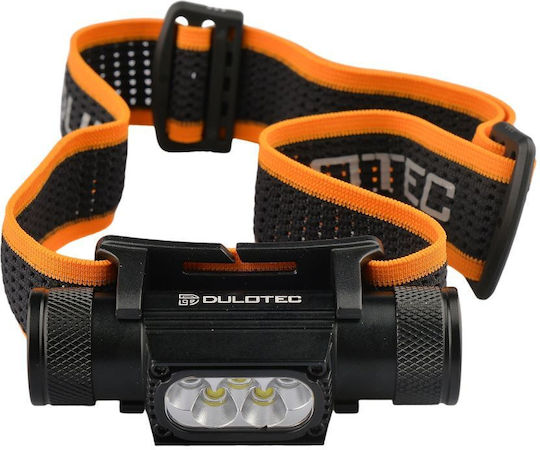Dulotec Pro Акумулаторен Челен LED Фенер IP66 с Максимална Светлина 2400 Лумени