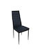 Ralf Dining Room Artificial Leather Chair Black 50.5x42x94.5cm 2pcs