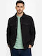 Herren Jacke mit Knöpfen Schwarz