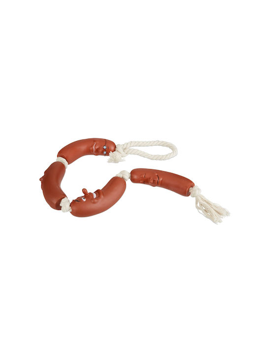 Relaxdays Παιχνίδι για Κουτάβι Μασητικό Small / Large 3εκ. Λευκό 1τμχ