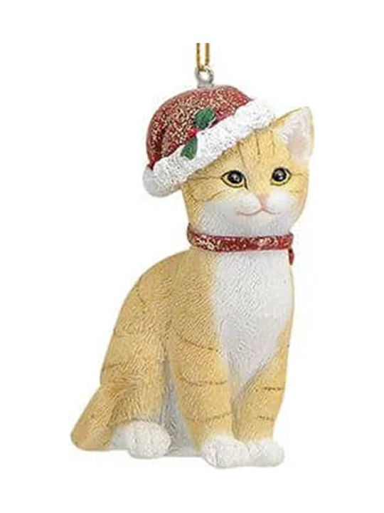 Ornament suspendat Pisica Multicolor 6x9buc