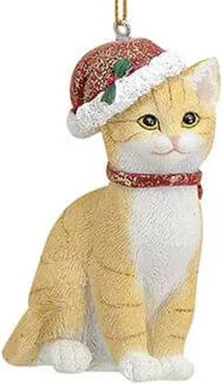 Ornament suspendat Pisica Multicolor 6x9buc