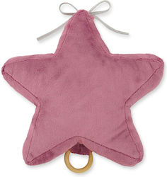 Retro Pink Minky Star Musikbox für Babys