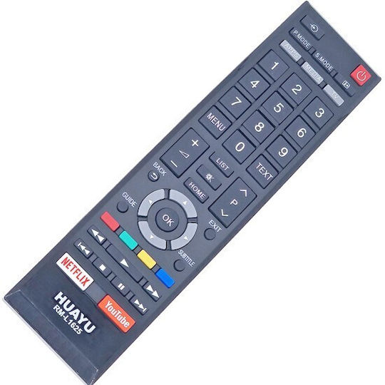 Rm-l1625 Ct-8547 L1625v Remote Control Toshiba LED Netflix YouTube