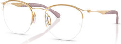 Ray Ban Damen Metallisches Brillengestell Gold ...