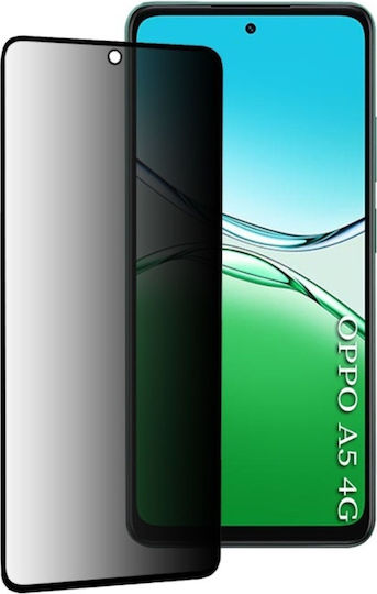 Full Glue Privacy Screen Protector Μαύρο (Oppo A5)