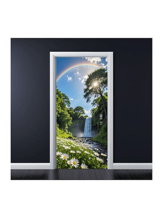 Autocolant decorativ pentru ușă, film color imprimat, dimensiune 200 x 90 cm, model Avx-dr20